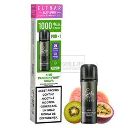 Cartus de unica folosinta Elf Bar ELFA Pro Kiwi Passionfruit Guava cu nicotina