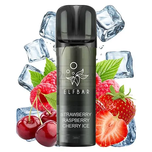 Magazin online narghilele - Narghile.ro - Cartus Elf Bar ELFA Pro Strawberry Raspberry Cherry Ice cu pana la 1000 de pufuri cu nicotina