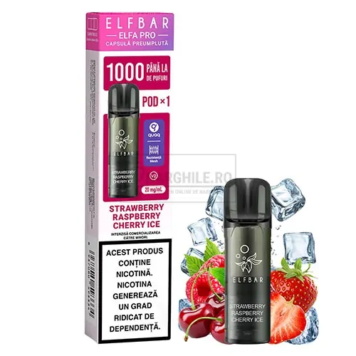 Magazin online tigari electronice - Narghile.ro - elf-bar-elfa-1-pod-strawberry-raspberry-cherry-ice