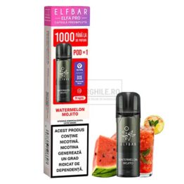 Cartus Elf Bar ELFA Pro Watermelon Mojito in apchet de o capsula