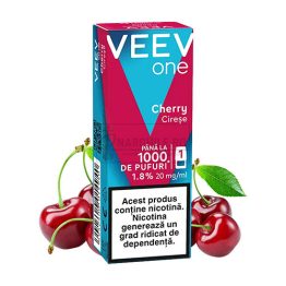 VEEV ONE Cherry in pachet de o capsula cu aroma de cirese cu pana la 1000 de pufuri
