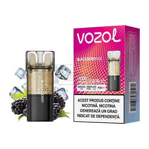 Cartus rezerva Vozol Switch Pro Blackberry Ice in pachet de 1 capsula cu nicotina
