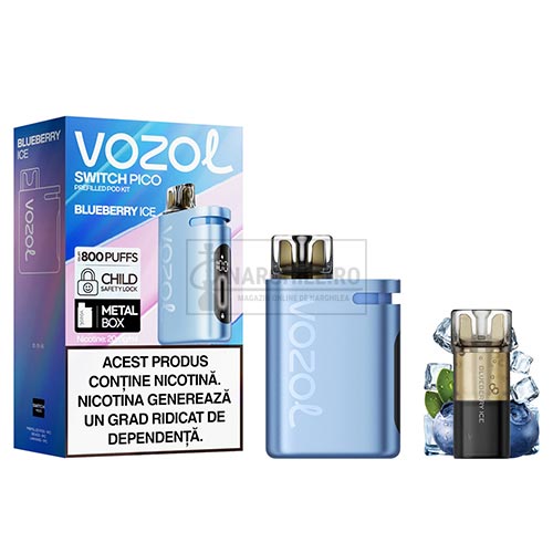 Kit Vozol Switch Pico Blueberry Ice cu baterie de 1000 mAh