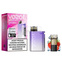 Kit Vozol Switch Pico Strawberry Ice cu aroma de capsune si gheata racoritoare