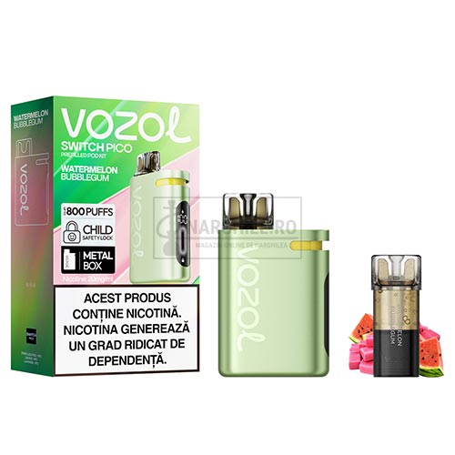 Kit Vozol Switch Pico Watermelon Bubblegum cu o capsula inclusa