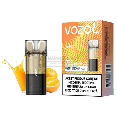 Narghilea - Narghile.ro - Cartus Vozol Switch Pro Fanta cu aroma de suc de portocale si cu 20 mg nicotina