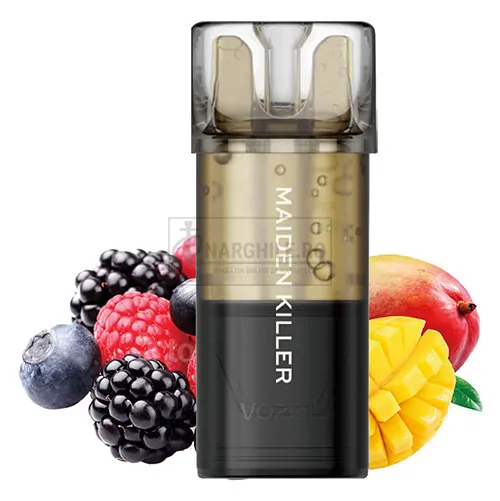 Cartus Vozol Switch Pro Maiden Killer in pachet de o capsula cu aroma de fructe de padure si mango
