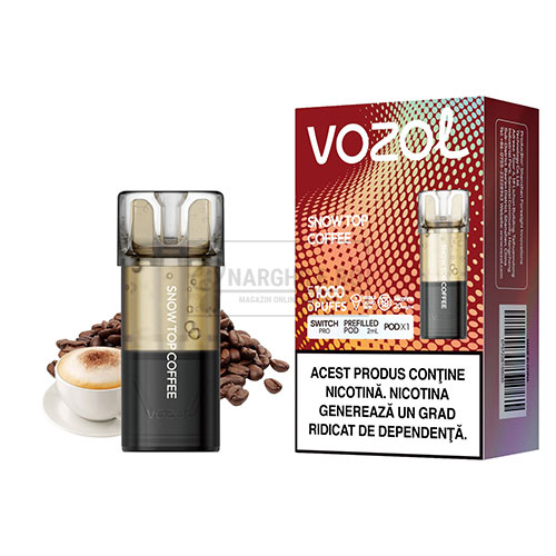 Cartus Vozol Switch Pro Snow Top Coffee cu aroma dulce de cafea cu nicotina