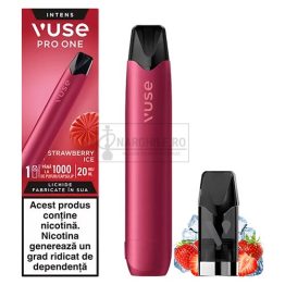 Kit Vuse Pro One 1000 cu capsula inclusa Strawberry Ice cu nicotina de 20MG