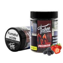 Tutun Narghilea Taboo Promise in pachet de 50g cu aroma de capsune si mure