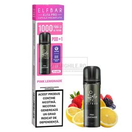 Magazin online narghilele - Narghile.ro - Cartus Elf Bar ELFA Pro Pink Lemonade in pachet de 1 capsula