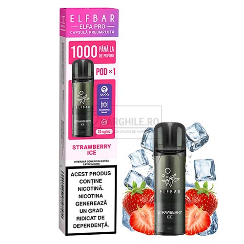 Pachet cu un Cartus Elf Bar ELFA Pro Strawberry Ice