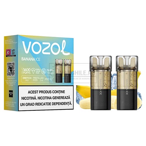 Cartus Vozol fara nicotina cu aroma Banana Ice