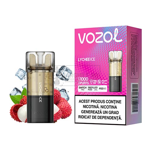 Cartus Vozol Switch Pro Lychee Ice (1 capsula) Cartus Vozol Switch Pro Lychee Ice cu nicotina de 20 mg/ml