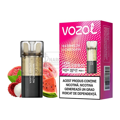 Cartus Vozol Switch Pro Watermelon Lychee Guava (1 capsula) Cartus Vozol Switch Pro Watermelon Lychee Guava in pachet de 1 capsula cu un mix delicios de arome