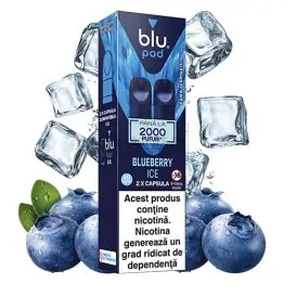 Capsule Blu Bar Blueberry Ice 20MG in pachet de 2 capsule