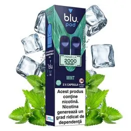 Magazin online tigari electronice - Narghile.ro - Capsule de unica folosinta Blu Bar Mint cu nicotina de 20MG
