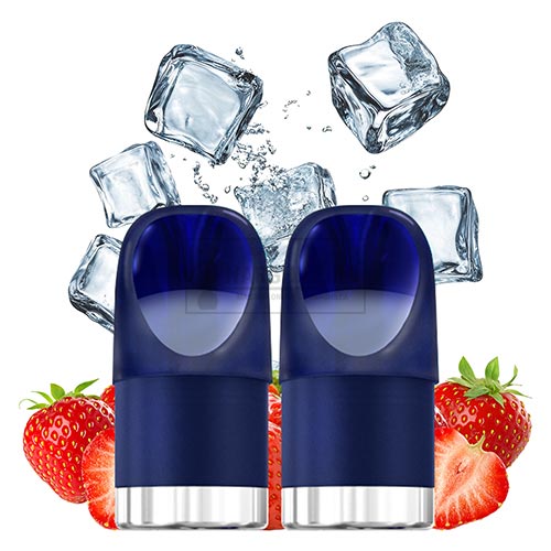 Magazin online tigari electronice - Narghile.ro - Pachet 2 capsule Blu Bar Strawberry Ice cu nicotina de 20MG
