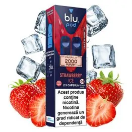 Magazin online tigari electronice - Narghile.ro - Capsule Blu Bar Strawberry Ice 20MG cu pana la 2000 de pufuri pe pachet