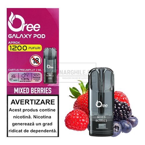 Capsule rezerva Oree Galaxy Mixed Berries cu nicotina de 17MG