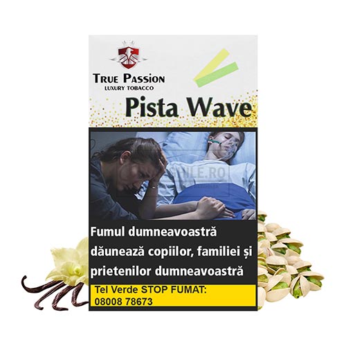 Magazin online tigari electronice - Narghile.ro - Tutun Narghilea True Passion Pista Wave cua roma de fistic si vanilie in pachet de 50g