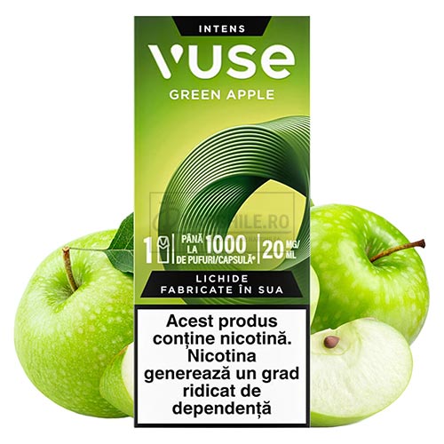 Capsule Vuse Green Apple 20MG (1 capsula) 1000 pufuri Capsule Vuse Green Apple 20MG in apchet de 1 capsula