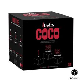 Carbuni pentru narghilea marca Aladin Coco in pachet de 1 KG cu 64 carbuni